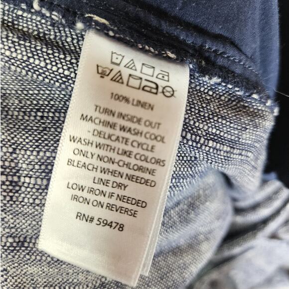 Rachel Zoe Women's Chambray Wide Leg Summer Pants Size Medium BEACH - Picture 5 of 7